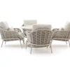 SUNS Casto/Nova ø 120 cm Low Gartenmöbel-Set 5-teilig