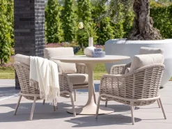 SUNS Casto/Nova ø 120 cm Low Gartenmöbel-Set 5-teilig