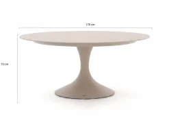 SUNS Dolce/Nova ø170cm dining tuinset 9-delig