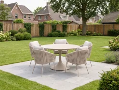 SUNS Dolce/Nova ø150cm dining tuinset 6-delig