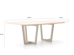 SUNS Dolce/Palermo 240 cm Gartenmöbel-Set 7-teilig