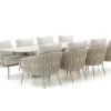 SUNS Dolce/Palermo 280 cm Low Dining Gartenmöbel-Set 9-teilig