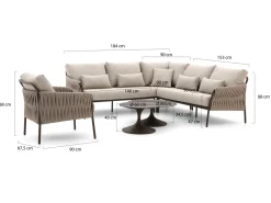 SUNS Fiave/Nova Ecklounge-Set 6-teilig