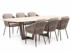 SUNS Nappa/Palermo 240 cm Gartenmöbel-Set 7-teilig