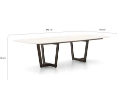 SUNS Nappa/Palermo 240 cm Gartenmöbel-Set 7-teilig