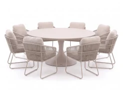 SUNS Noli/Nova ø170cm dining tuinset 9-delig