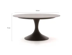SUNS Noli/Nova ø 150 cm Gartenmöbel-Set 7-teilig