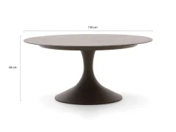 SUNS Nova Low Dining Gartentisch ø 150 cm (h: 68 cm)