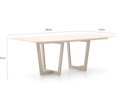 SUNS Palermo Gartentisch 280x116x76 cm