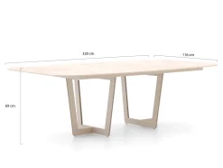 SUNS Palermo Gartentisch 320x116x69 cm