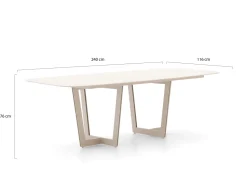 SUNS Palermo Gartentisch 240x116x76 cm