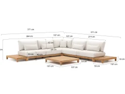 SUNS Portofino Ecklounge-Set 6-teilig