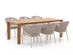 SUNS Santorini/Erice 240 cm Gartenmöbel-Set 7-teilig