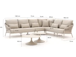 SUNS Santorini/Nova Ecklounge-Set 6-teilig