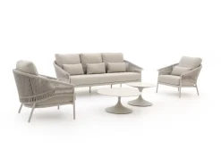 SUNS Santorini/Nova Sessel-Sofa Lounge-Set 5-teilig