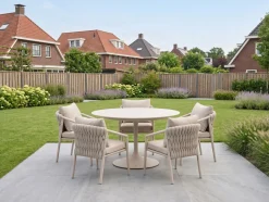 SUNS Sato/Nova ø150cm dining tuinset 6-delig