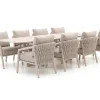 SUNS Sato/Palermo 280 cm Low Dining Gartenmöbel-Set 9-teilig