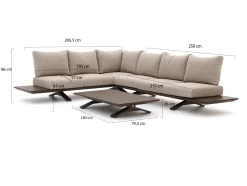 SUNS Stockholm Ecklounge-Set 3-teilig