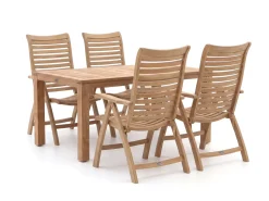 Sunyard Corby/Buxton 160 cm Gartenmöbel-Set 5-teilig verstellbar