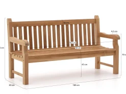Sunyard Edinburgh Gartenbank 180 cm