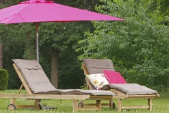 Sunyard Veronica Gartenliege mit Rad