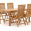 Sunyard Veronica/Liverpool 160 cm Gartenmöbel-Set 5-teilig verstelbar