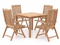 Sunyard Veronica/Liverpool 90 cm Gartenmöbel-Set 5-teilig verstellbar