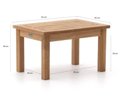 Sunyard Wales Beistelltisch 65x45x38cm
