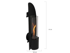 Tenderflame Cycloflame Wandkamin 16,5x16,5x81 cm