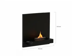 Tenderflame Square 180 Wandkamin 57,5×57,5x23 cm