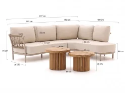 Tierra Outdoor Fresca/Marapa Ecklounge-Set 4-teilig links 5-Sitzer
