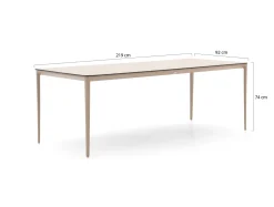 Tierra Outdoor Liv/Elegante 219cm dining tuinset 7-delig stapelbaar