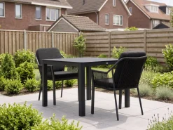 Tierra Outdoor Liv/La Fonte 90 cm Gartenmöbel-Set 3-teilig stapelbar