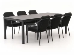 Tierra Outdoor Liv/La Fonte 220 cm Gartenmöbel-Set 7-teilig stapelbar