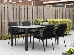 Tierra Outdoor Liv/Lagundo 180 cm Gartenmöbel-Set 5-teilig stapelbar