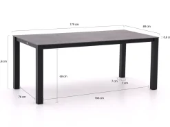 Tierra Outdoor Liv/Lagundo 180 cm Gartenmöbel-Set 5-teilig stapelbar