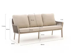 Tierra Outdoor Liv Lounge/Dining Gartenbank 3-Sitzer 198 cm