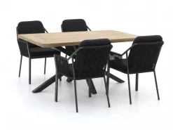 Tierra Outdoor Liv/Montorio 160 cm Gartenmöbel-Set 5-teilig stapelbar