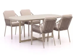 Tierra Outdoor Liv/Rivera 180cm dining tuinset 5-delig stapelbaar