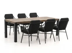 Tierra Outdoor Liv/ROUGH-S 220 cm Gartenmöbel-Set 7-teilig stapelbar