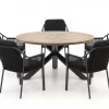 Tierra Outdoor Liv/ROUGH-Y ø 150 cm Gartenmöbel-Set 6-teilig stapelbar
