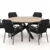 Tierra Outdoor Liv/ROUGH-Y ø 180 cm Gartenmöbel-Set 7-teilig stapelbar