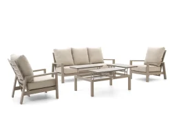 Tierra Outdoor Musone/Flip-Up Sessel-Sofa Lounge-Set 4-teilig 5-Sitzer verstellbar