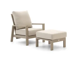 Tierra Outdoor Musone Gartensessel verstellbar mit Gartenhocker