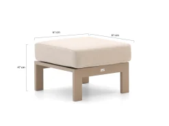 Tierra Outdoor Musone Lounge Gartenhocker 61x61x47 cm