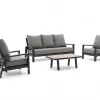 Tierra Outdoor Musone Sessel-Sofa Lounge-Set 4-teilig 5-Sitzer verstellbar