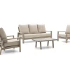 Tierra Outdoor Musone Sessel-Sofa Lounge-Set 4-teilig 5-Sitzer verstellbar