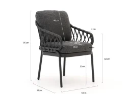 Tierra Outdoor Natal/La Fonte ø 150 cm Gartenmöbel-Set 7-teilig