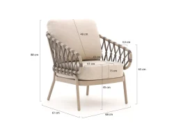 Tierra Outdoor Natal Low Dining Gartenstuhl