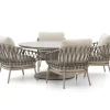 Tierra Outdoor Natal/Moreno ø 150 cm Low Dining Gartenmöbel-Set 5-teilig